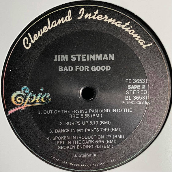 Bad For Good - Steinman, Jim