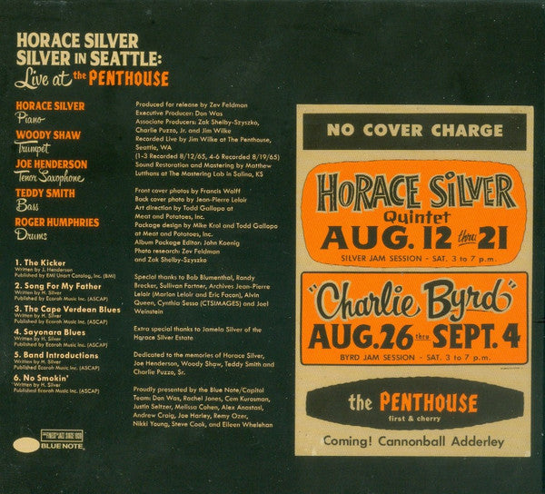 Silver In Seattle: Live At The Penthouse - Silver, Horace