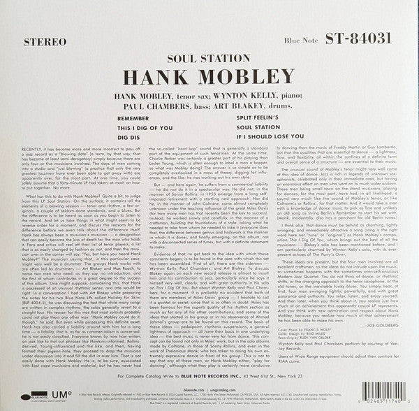 Soul Station - Mobley, Hank