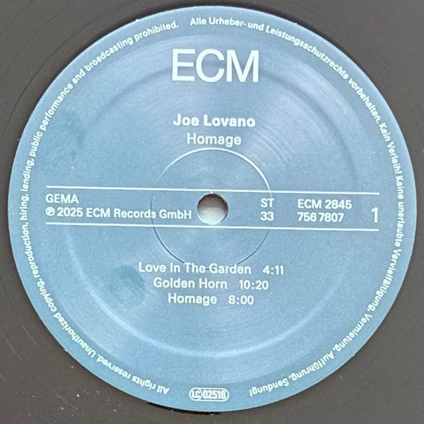 Homage - Lovano, Joe / Wasilewski, Marcin