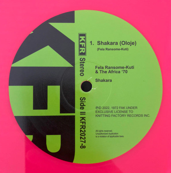 Shakara [Colored Vinyl] (Pnk) (Wsv) (Ylw) (Aniv) - Fela Kuti