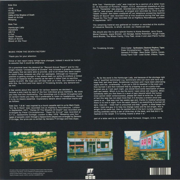 D.O.A.: The Third And Final Report Of Throbbing Gr - Throbbing Gristle