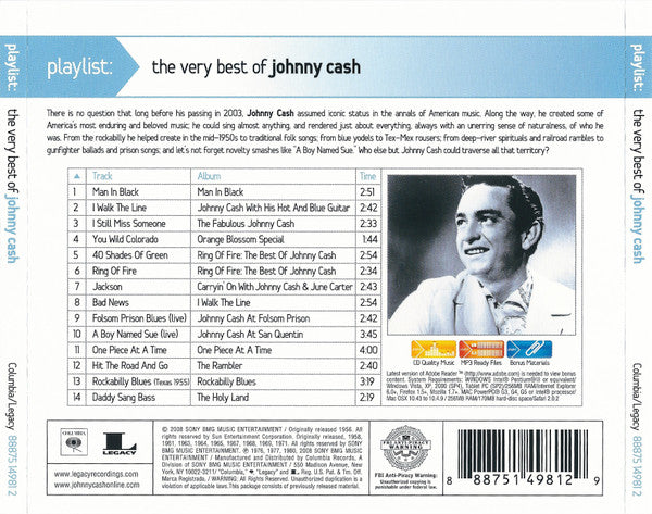 Playlist: The Very Best Of Johnny Cash - Cash, Johnny