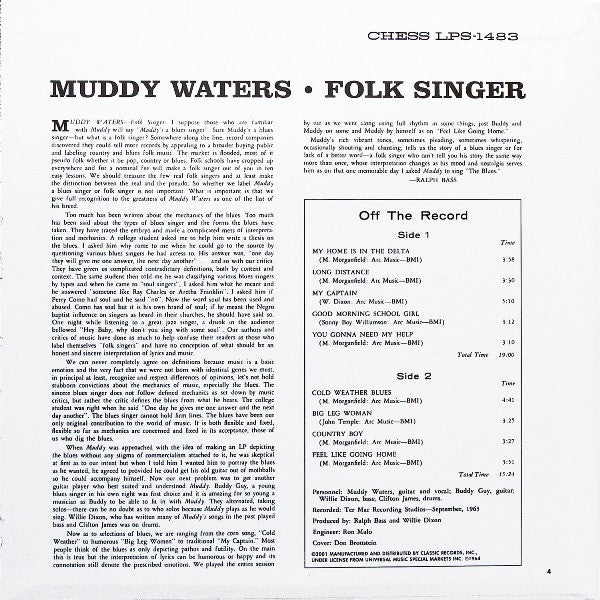 Folk Singer - Muddy Waters