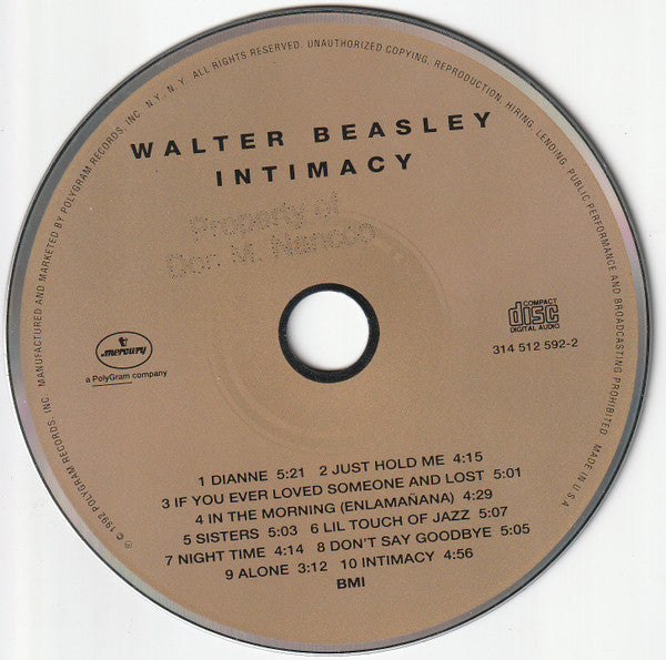 Intimacy - Beasley, Walter