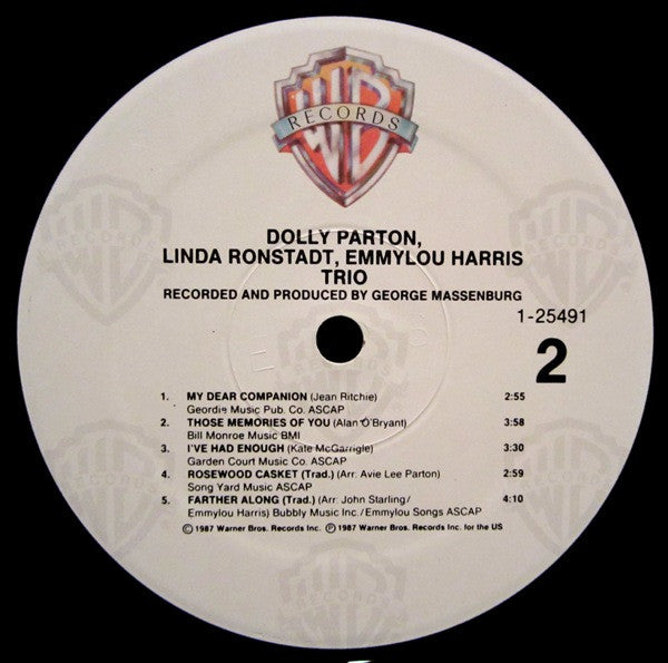 Trio - Parton, Dolly / Linda Ronstadt & Emmylou Harris