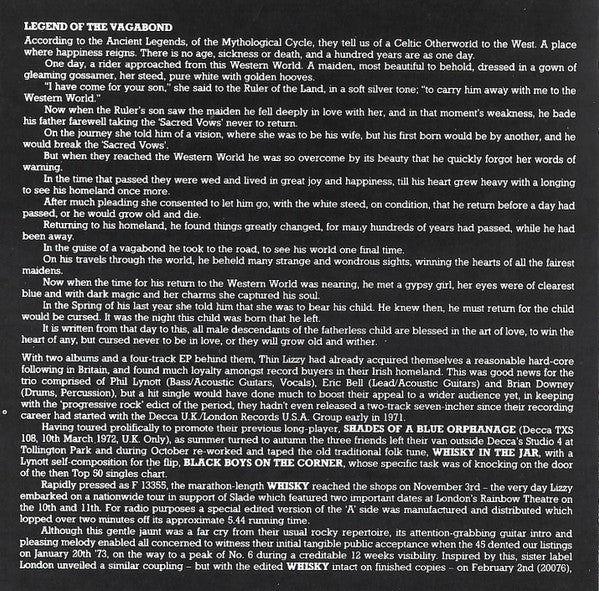 Vagabonds Of The Western World - Thin Lizzy