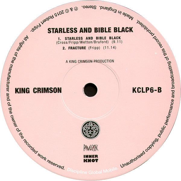 Starless and Bible Black - King Crimson [LP]