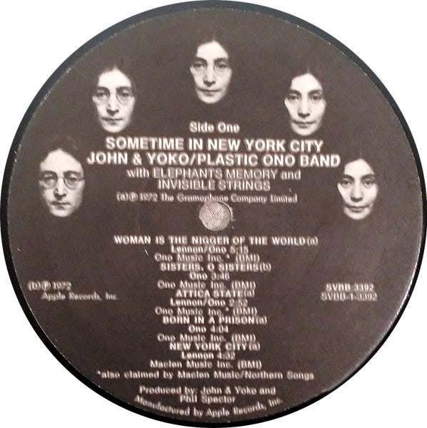 Some Time In New York City - Yoko, Ono & Lennon John/ Plastic Ono Band