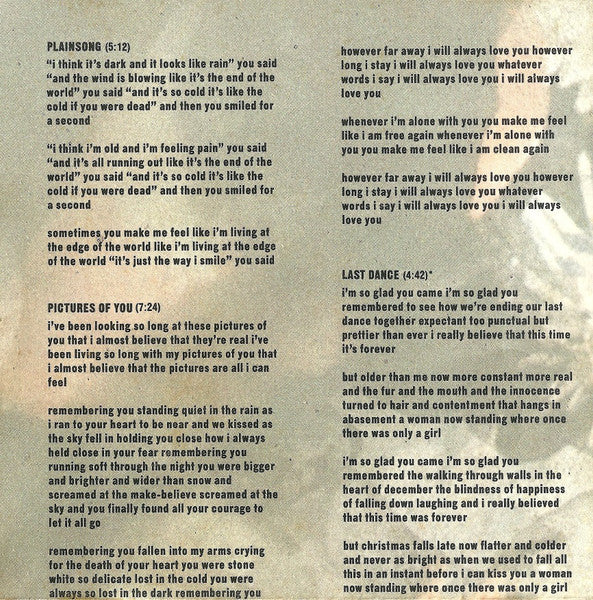 Disintegration - Cure, The