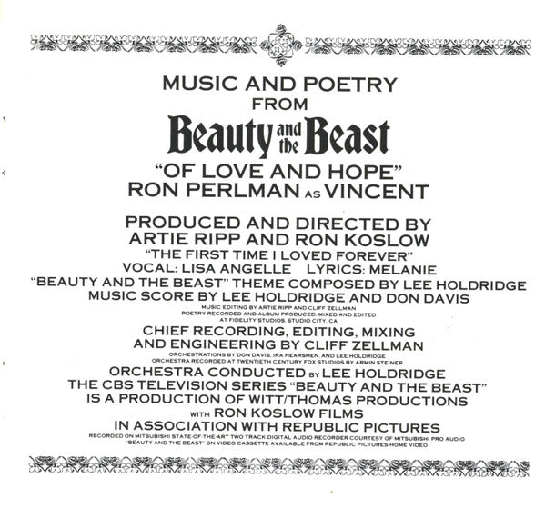 Beauty And The Beast: "Of Love And Hope" (Music An - Holdridge, Lee