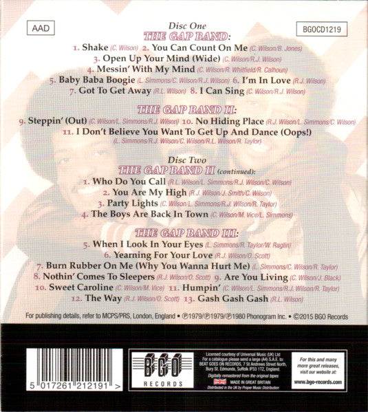 Gap Band I / Gap Band Ii / Gap Band Iii - Gap Band