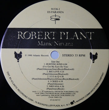 Manic Nirvana - Plant, Robert