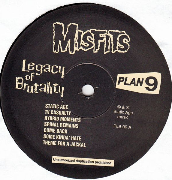 Legacy Of Brutality - Misfits