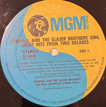 Sing Great Hits From Two Decades - Glaser, Tompall & The Glaser Brothers