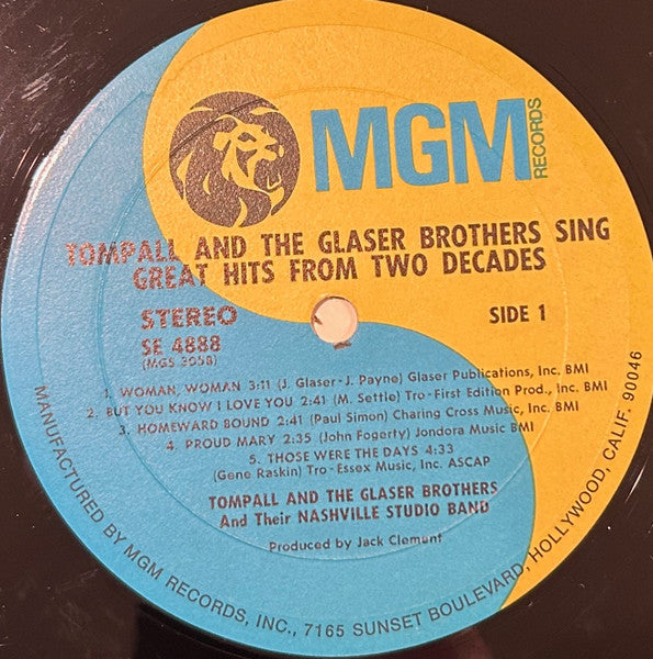 Sing Great Hits From Two Decades - Glaser, Tompall & The Glaser Brothers