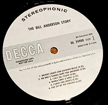 The Bill Anderson Story - Anderson, Bill