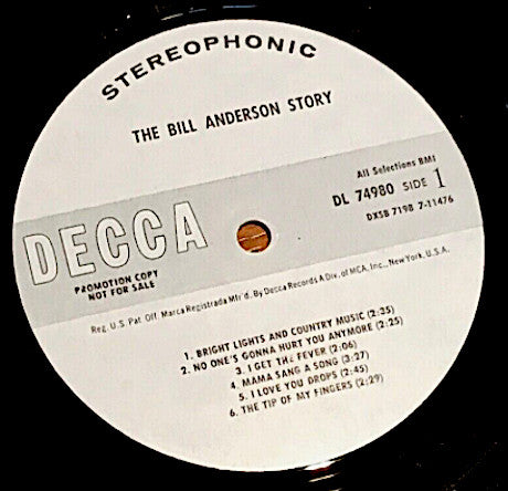 The Bill Anderson Story - Anderson, Bill