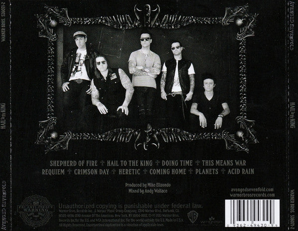 Hail to the King - Avenged Sevenfold [CD]