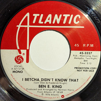 I Betcha Didn't Know That - King, Ben E.