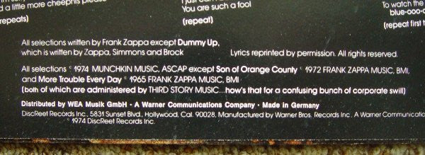 Roxy & Elsewhere - Frank Zappa