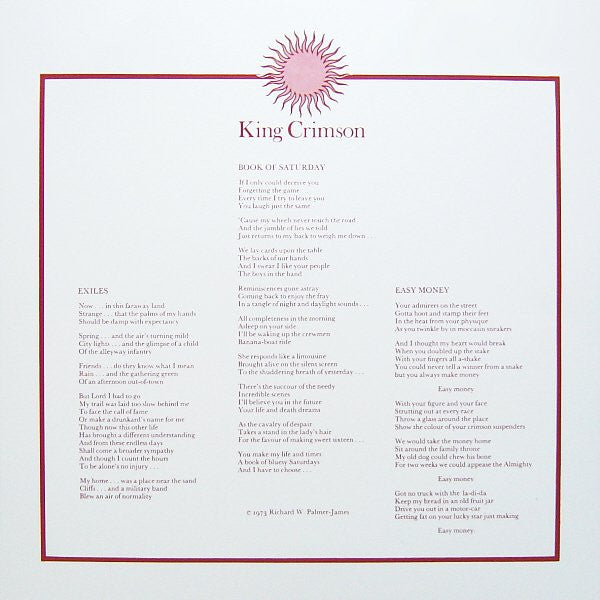 Larks' Tongues In Aspic - King Crimson
