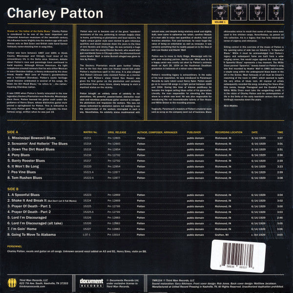 Complete Recorded Works In Chronological Order Vol - Patton, Charley