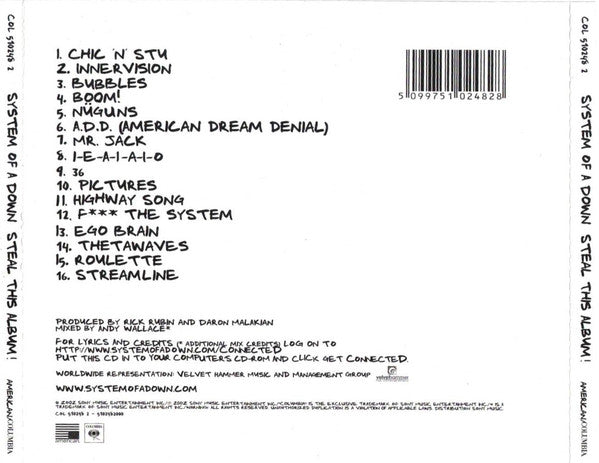System Of A Down/Steal This Album [Import] - System Of A Down