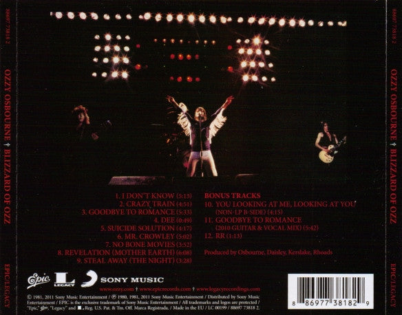 Blizzard Of Ozz - Osbourne, Ozzy