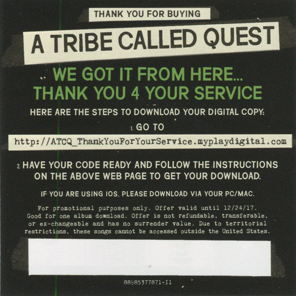 We Got It From Here: Thank You 4 Your Service - Tribe Called Quest
