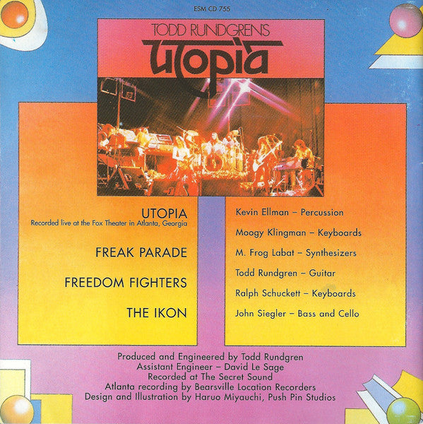 Todd Rundgren's Utopia - Utopia