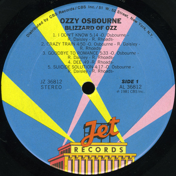 Blizzard Of Ozz - Osbourne, Ozzy