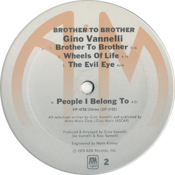 Brother To Brother - Vannelli, Gino