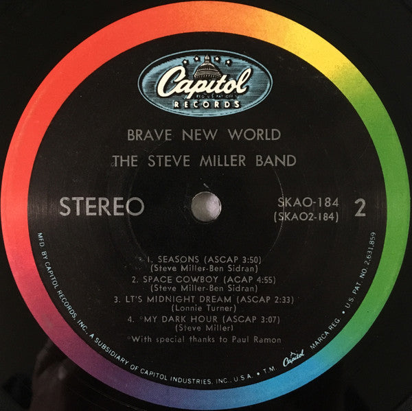 Brave New World - Miller, Steve Band