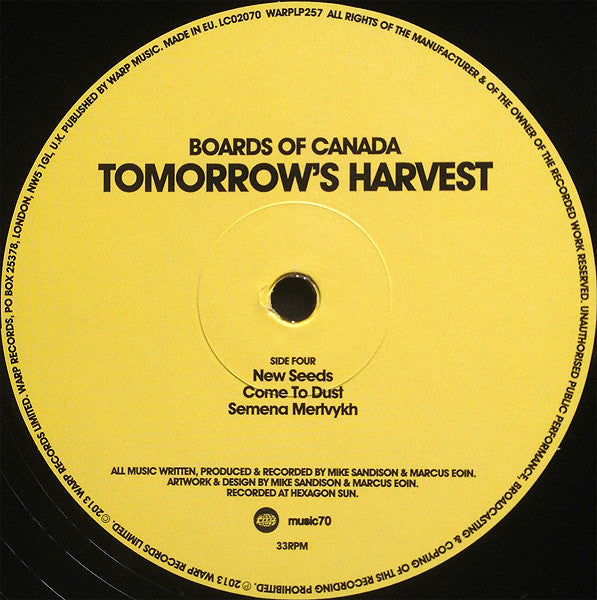 Tomorrow's Harvest - Boards Of Canada