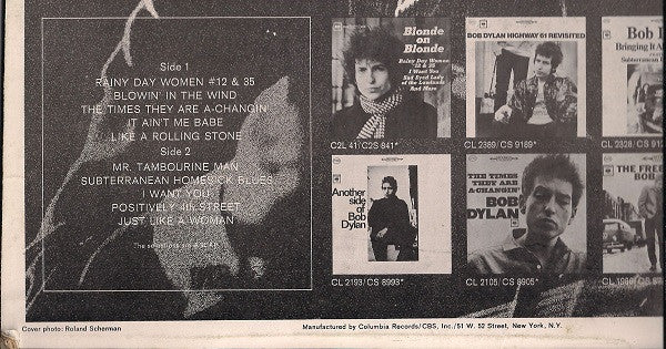 Greatest Hits - Dylan, Bob