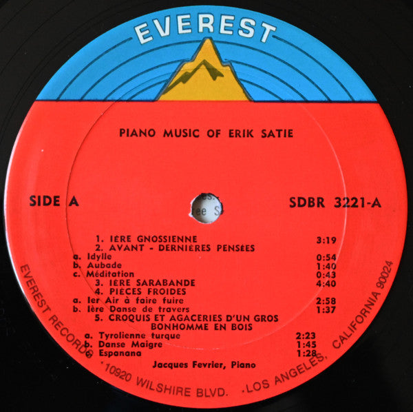Piano Music Of Erik Satie - Satie, Eric