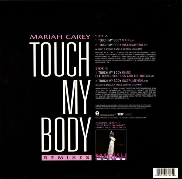 Touch My Body (Remixes) - Carey, Mariah