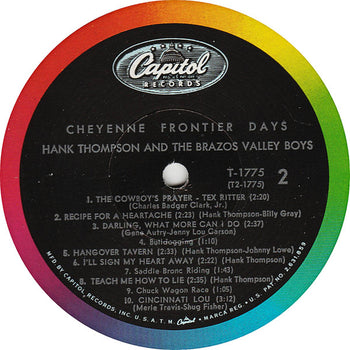 Cheyenne Frontier Days - Thompson, Hank and His Brazos Valley Boys