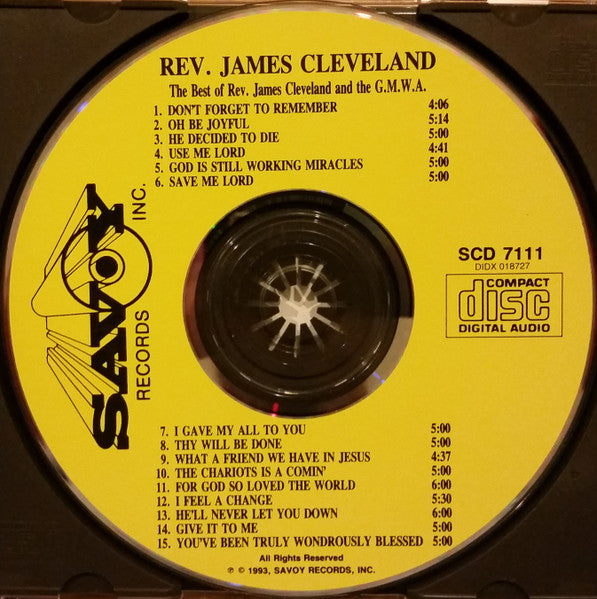 Best Of Rev James Cleveland & Gmwa - Cleveland, James