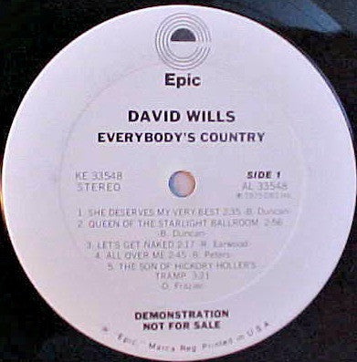 Everybody's Country - Willis, David
