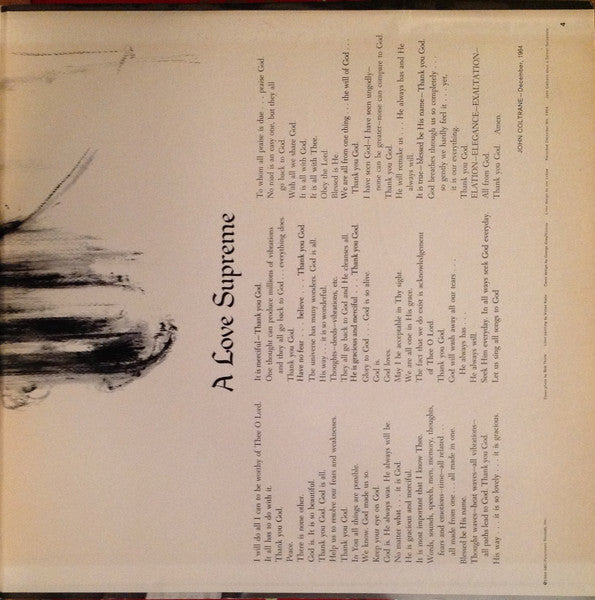 A Love Supreme - Coltrane, John