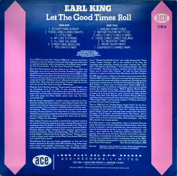 Let The Good Times Roll - King, Earl