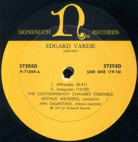 Offrandes / Intégrales / Octandre / Ecuatorial - Varèse, Edgard