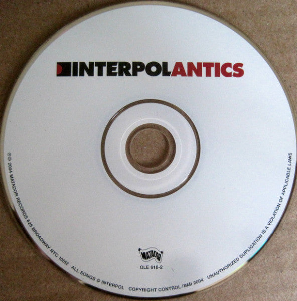 Antics - Interpol [CD]