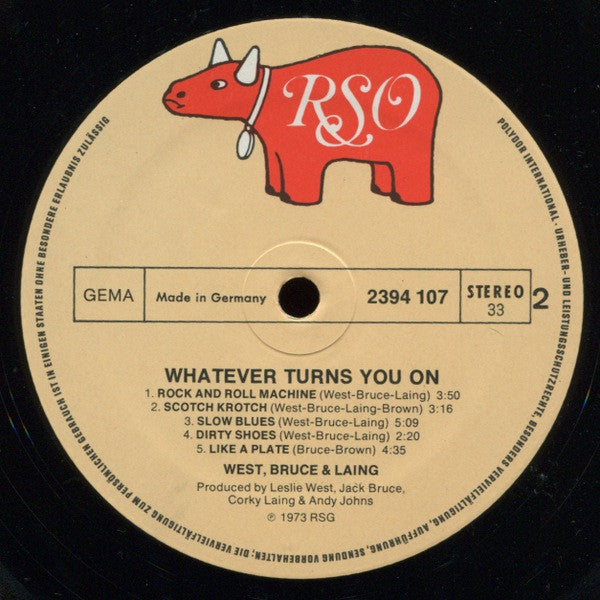 Whatever Turns You On  - West, Bruce & Laing