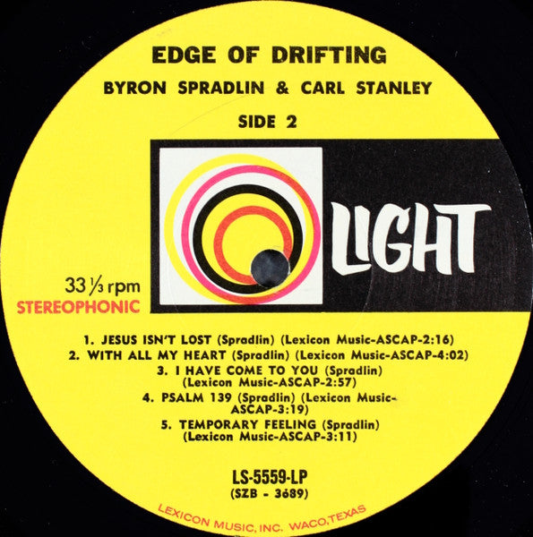 Edge Of Drifting - Spradlin, Byron