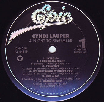 A Night To Remember - Lauper, Cyndi