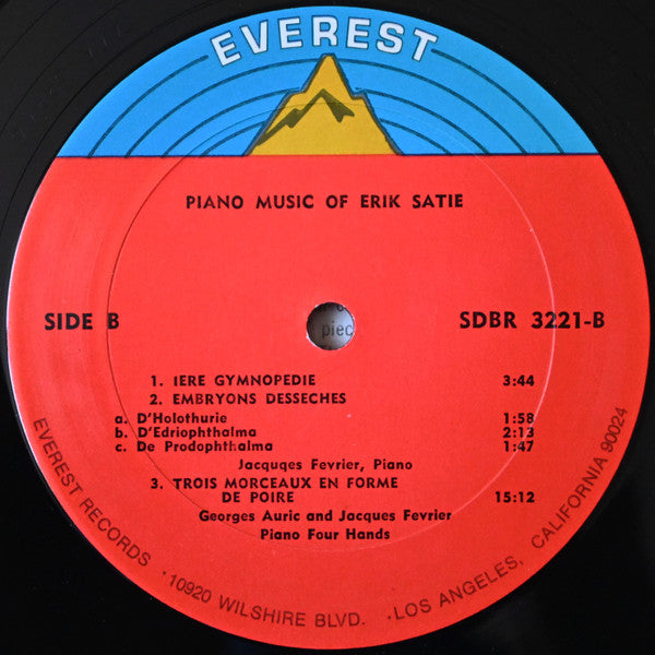 Piano Music Of Erik Satie - Satie, Eric