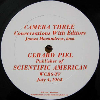 Camera Three Presents Conversations With Editors - Macandrew, James / Gerard Piel